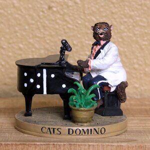 Cats Domino 1998 Limited Edition The Cat Hall of Fame Piano Figurine